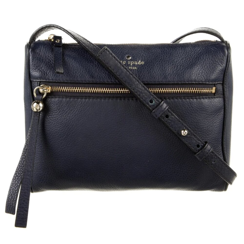 Kate Spade Cobblestone Navy 7.25"x9.25" Cross Body Purse w/ Dustbag